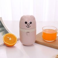 橙汁榨汁机手动压橙子器简易迷你炸果汁杯小型家用水果柠檬榨汁器|小熊(两用款)北欧粉色