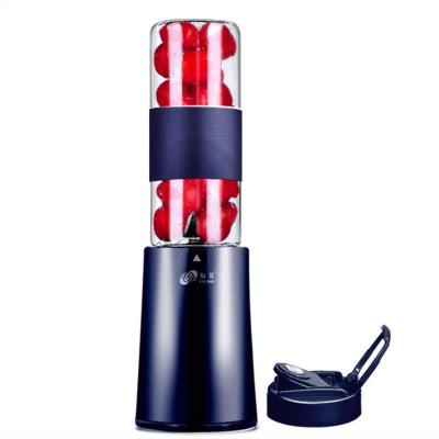 榨汁机家用小型迷你多功能便携式学生榨汁杯电动水果炸果汁机|墨绿-玻璃单杯