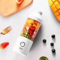 小型迷你便携式榨汁机家用充电榨汁杯电动辅食机学生炸汁水果汁机|白色玻璃杯身+豪华大礼包
