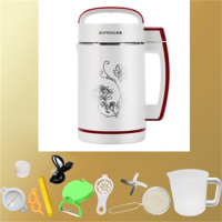 送大礼10年包换全自动家用豆浆机多功能免滤加热辅食五谷米糊果汁|新升级款,塑料机头,标配+7大礼包