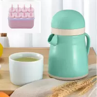 宝宝婴儿迷你小型手动榨汁机家用水果手摇榨汁器豆浆机果|绿色企鹅(加厚)+方形棒冰模具
