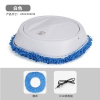 扫地拖地机器人家用全自动智能扫地干擦湿拖一体机|象牙白机+擦布+USB充电线