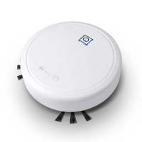 新一代家用智能扫地机器人全自动感应转弯万向懒人扫地式扫地机|白色(送毛刷)吸入式吸扫拖三合一 充电版(续航)