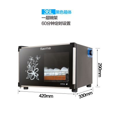 消毒柜大小型家用立式单门茶杯消毒碗柜台式餐具不锈钢保洁碗柜|特价36升（一层）送盘子