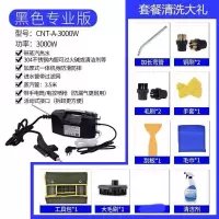 高温蒸汽清洁机高压家电清洗设备油烟机清洗工具全套|3000W专业版过火碱带灯带热水黑色 送礼包10件套
