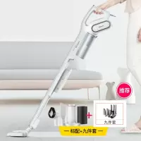 dx700吸尘器家用大吸力手持除螨小型静音强力小米粒大功率|九件套 月牙白