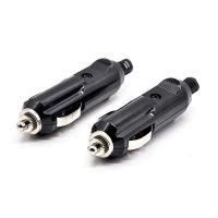 点烟器插头公头免焊接车载改装大功率充气泵吸尘器12v24v通用|2个装