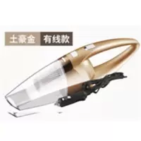 车载吸尘器无线汽车车内专用手持式强吸力干湿两用12v车用吸尘器|金色 无线款
