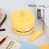 桌面吸尘器迷你清洁机学生橡皮屑纸屑键盘家用书桌清洁器|强劲吸力[送吸嘴+清洁刷]香橙黄 自备5号电池[15%选择]
