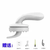 无线迷你吸尘器usb充电桌面清洁器便携手持桌面键盘吸尘创意礼品|浅灰色豪华充电线+毛刷+吸嘴