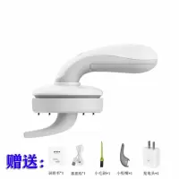无线迷你吸尘器usb充电桌面清洁器便携手持桌面键盘吸尘创意礼品|浅灰色赠充电线+毛刷+吸嘴+插头