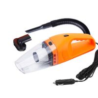 车用吸尘器大功率强劲大吸力轿车手持12v干湿两用汽车吸尘120w|香橙色