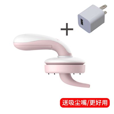 迷你桌面吸尘器充电学生便携小型自动清洁器手持式灰尘清理神器|樱花粉[1200安+吸尘嘴+充电头]