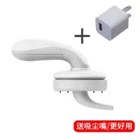 迷你桌面吸尘器充电学生便携小型自动清洁器手持式灰尘清理神器|科技灰[1200安+吸尘嘴+充电头]
