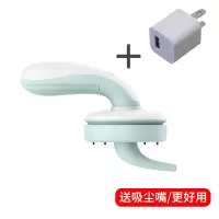 迷你桌面吸尘器充电学生便携小型自动清洁器手持式灰尘清理神器|天空蓝[1200安+吸尘嘴+充电头]