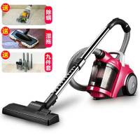 吸尘器家用卧式强力手持式推杆大功率大吸力小型除螨地毯式|奢华版+九件套+除螨刷+护理刷