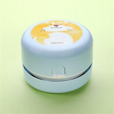 桌面吸尘器清洁机迷你型橡皮屑纸屑键盘书桌清洁器吸干净灰尘|卡通蓝[送清洁毛刷]