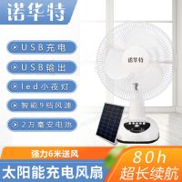 诺华特 12寸usb充电风扇大风力便携式宿舍家用户外太阳能电风扇
