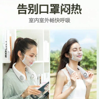挂脖风扇迷你随身超静音可充电学生上课运动可爱小风扇无叶