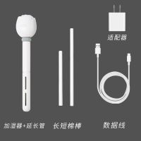 小型加湿器家用卧室空调房usb充电便携式学生迷你静音车载喷雾器|插电款/棉棒2根/延长管/线/适配器