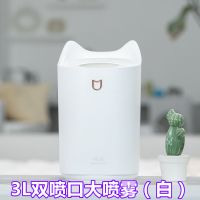 迷你usb加湿器大雾量家用静音卧室车载小型大容量办公室|3L双喷口大喷雾（白）