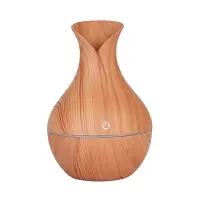 创意花瓶usb迷你加湿器家用静音卧室小型空气净化加湿器|浅木纹