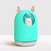 加湿器家用卧室迷你大雾容量空气学生静音usb办公室喷雾车载香薰|萌宠蓝