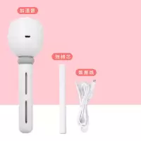 迷你加湿器家用卧室办公室大雾量空气静音学生usb补水喷雾充电车|插电(短管+数据线)