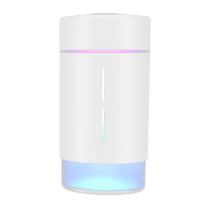 usb加湿器家用静音迷你补水喷雾办公室桌面车载加湿器香薰|珍珠白 标配+1瓶香薰植物精油+扩散扇