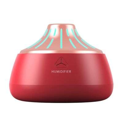 迷你加湿器家用卧室大雾容量空气学生静音usb车载香薰办公室喷雾|红+玫瑰金