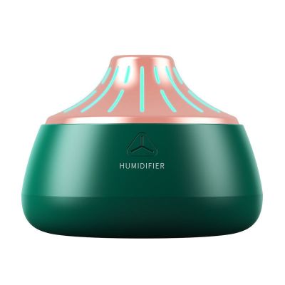 迷你加湿器家用卧室大雾容量空气学生静音usb车载香薰办公室喷雾|绿+玫瑰金