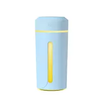 空气加湿器家用卧室空调房香薰精油大雾量静音婴儿迷你学生车载|蓝色 加湿器(精油2瓶+加送棉棒1支)