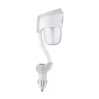 二代车载加湿器迷你汽车香薰机双usb手机充电静音喷雾器|白色(二代送一盒精油)