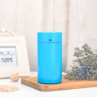 可充电加湿器家用静音空调房办公室车载喷雾器大雾学生宿舍香薰机|青春蓝(插电款) 加湿器+5棉棒+小风扇