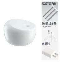 usb加湿器迷你家用静音卧室办公桌面小型便携式空气补水学生宿舍|水润白(配线+电源头+过滤芯3条)