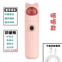 usb加湿器迷你小型大雾创意随身便捷式喷雾补水仪手持静音办公室|喵喵款(送小礼物)