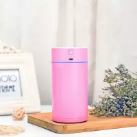 可充电加湿器家用静音空调房办公室车载喷雾器大雾学生宿舍香薰机|倾城粉(充电款) 加湿器+5棉棒+小夜灯+精油