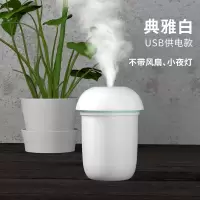 加湿器家用宿舍卧室车载静音大容量usb补水学生空气小型香薰喷雾|插电式白色蘑菇头 加湿器