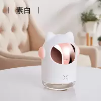 加湿器小型少女家用usb静音卧室香薰办公室桌面生日礼物喷雾量大|太空猫加湿器太空猫白色 直插款