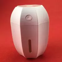 加湿器家用静音卧室办公室汽车空调空气净化器迷你型|粉红色