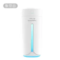 加湿器香薰灯光usb卧室静音办公室车载净化增湿气喷雾创意迷你灯|彩光杯-白色 单机不带精油