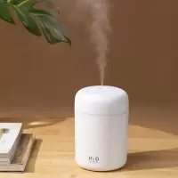 空气加湿器家用卧室迷你大雾容量学生静音usb办公室喷雾车载|玉润白[炫彩灯大容量]加强款 送[2根棉棒+2瓶香薰]数据线