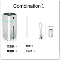 抖音萌鹿usb家用加湿器迷你学生宿舍卧室母婴静音车载加湿器|大容量白色加湿器+1棉棒