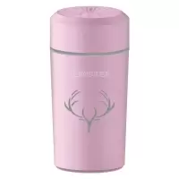 加湿器家用卧室大雾量增湿香薰带蓝牙音响加湿器|幻鹿粉(7彩灯500毫升) USB线+专用适配器