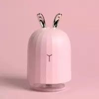 抖音网红麋鹿加湿器小型迷你usb萌鹿静音卧室香薰机|粉兔