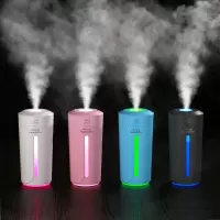 加湿器香薰灯光usb卧室静音办公室车载净化增湿气喷雾创意迷你灯|彩光杯-颜色随机 送3瓶植物香薰精油+备用棉棒