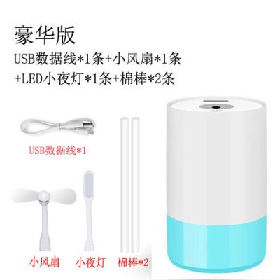 空气加湿器静音卧室办公室家用车载净化增湿气喷雾创意迷你香薰机|藏青色 单个标配