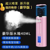 纳米补水仪喷雾肌肤测试水分便携式加湿器脸部补水器美容|[测肤款]粉[可喷矿泉水牛奶爽肤水]