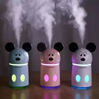 空气加湿器家用卧室静音香薰机车载孕妇婴儿大雾量智能净化加湿器|300ML标准版(10%选择) 白色