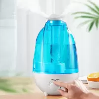 加湿器家用静音大雾量容量卧室办公室室内婴儿孕妇空气净化香薰机|蓝色4L双喷+香薰(味道随机)